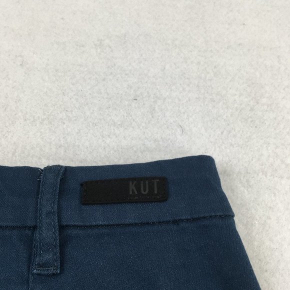 Kut Womens Shorts Blue 8 Mid Rise Casual 4.5 Inch Inseam Outdoor Pockets Comfort - Picture 5 of 8